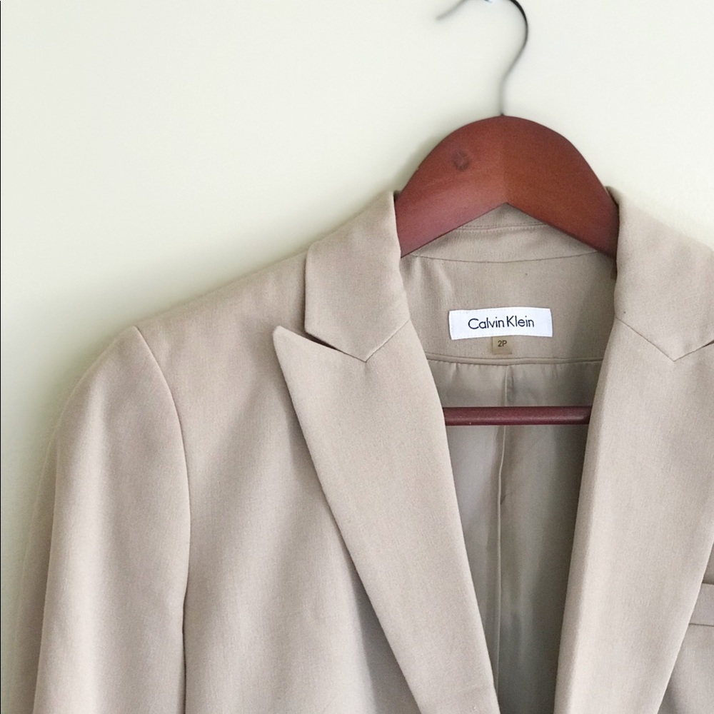 Calvin Klein Beige/Tan Blazer